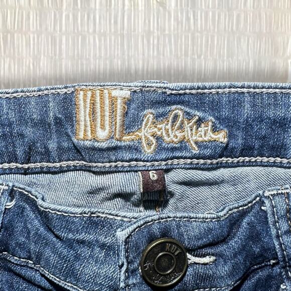 Kut from the Kloth Bermuda Blue Denim Shorts Women’s Size 6 – Medium Wash - Picture 3 of 5